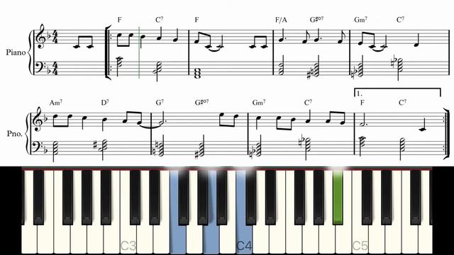 Play Along Piano - Let It Snow смотреть онлайн
