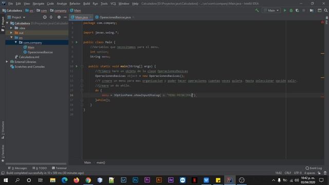 Calculadora básica en java - IntelliJ IDEA смотреть онлайн