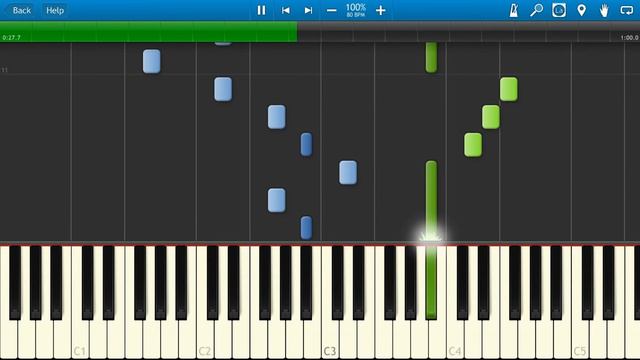 Игорь Корнелюк - Город, Которого Нет (на пианино Synthesia) смотреть онлайн