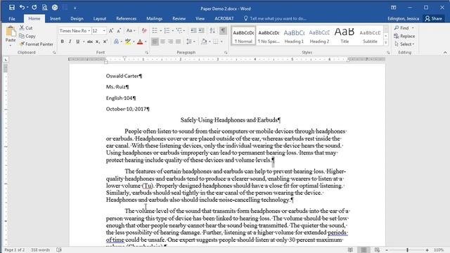 Microsoft Word 2016 - Line and Paragraph Spacing смотреть онлайн