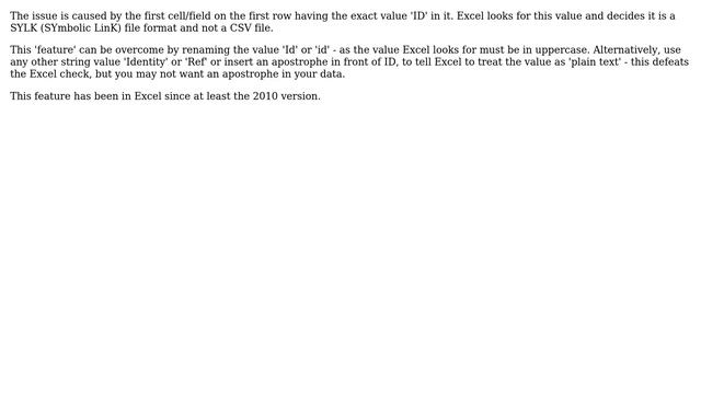How to disable SYLK warning for CSV files in Excel? (5 Solutions!!) смотреть онлайн