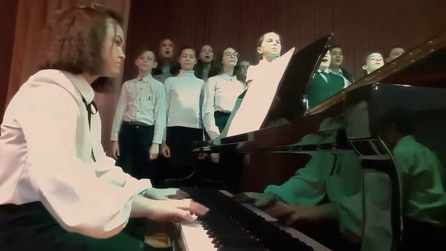 Орк. нар. инструментов, академический хор (ДШИ с. Тербуны) - Е. Крылатов, Ю. Энтин "Крылатые качели смотреть онлайн