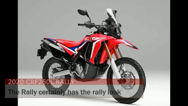 HONDA CRF250L 2020vs HONDA CRF250 rally 2020 comparison смотреть онлайн
