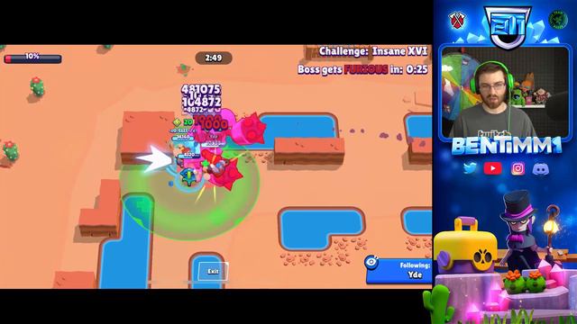 BEATING FINAL BOSS FIGHT LEVEL! WHAT HAPPENS?! HOW TO BEAT INSANE 16 IN BRAWL STARS! смотреть онлайн