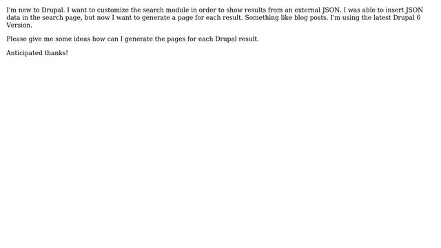 Drupal: Generate page for each json entry смотреть онлайн