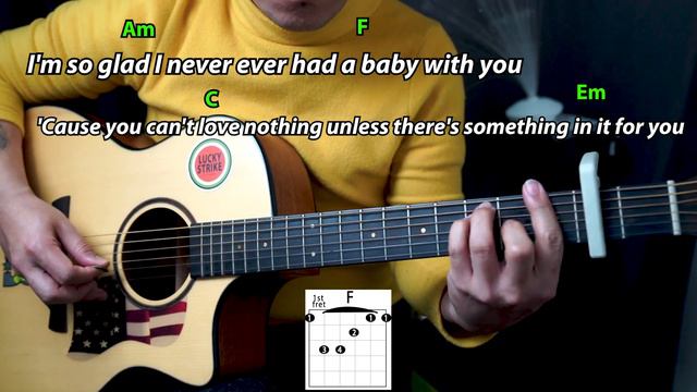 Halsey - You should be sad | Guitar Tutorial | Chords & Lyrics смотреть онлайн