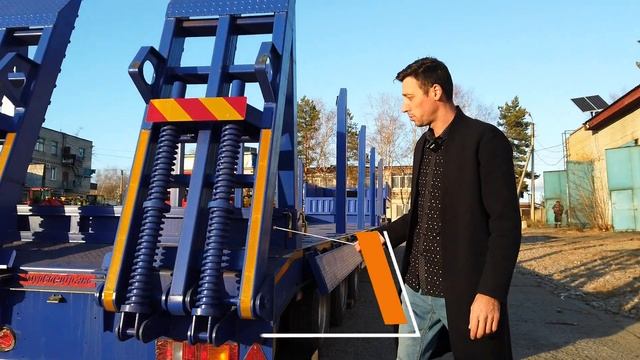 КИТАЙСКИЙ НИЗКОРАМНЫЙ ТРАЛ AMUR LYR9606TDP, ГРУЗОПОДЪЕМНОСТЬЮ 60 ТОНН, С КОННИКАМИ смотреть онлайн