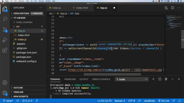 React Project: YouTube Video Viewer смотреть онлайн