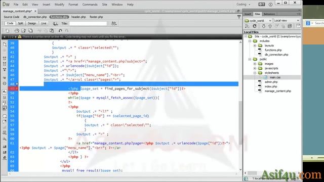 CMS Site using php and mysql Bangla 12 Refactoring code for navigation link смотреть онлайн