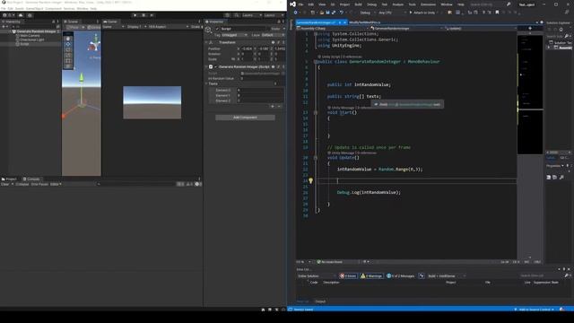 How to GENERATE RANDOM NUMBERS in Unity, access a RANDOM ELEMENT from an ARRAY смотреть онлайн
