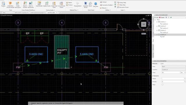 ProModel AutoCAD Edition Simple example смотреть онлайн