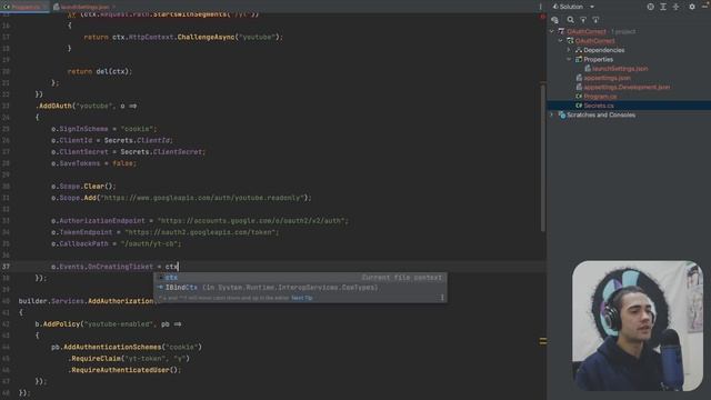 ASP.NET Core OAuth Authorization (.NET 7 Minimal Apis C#) смотреть онлайн