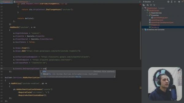 ASP.NET Core OAuth Authorization (.NET 7 Minimal Apis C#)