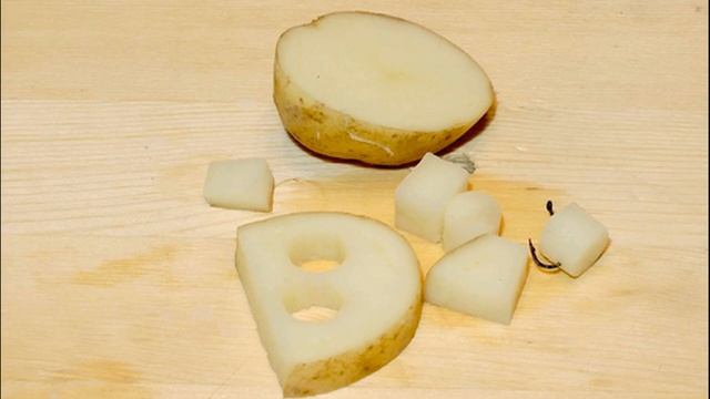 Картофель – лакомство для карпа