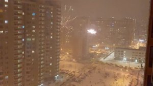 Классный фейерверк на Новый Год. Москва! Салют! #НовыйГод #NewYear
