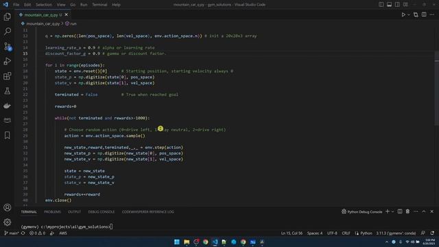 How to Solve Gymnasium MountainCar-v0 with Python & Q-Learning (Reinforcement Learning Algorithm) смотреть онлайн