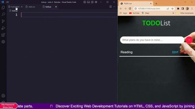 How To Create ToDo List Using Javascript & Html Css| How To Make To Do Using Javascript смотреть онлайн