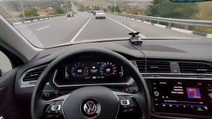 VW Tiguan '20 активный круиз контроль + удержание в полосе