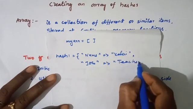Create a Array of Hashes/using push() method to create array/two different types of Array Hashes смотреть онлайн