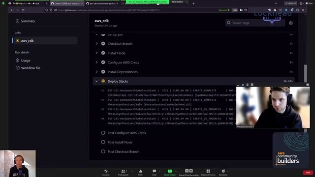 SHOWOFF CI/CD - Github Actions for Branch-Aware CDK App with Martyn Kilbryde смотреть онлайн