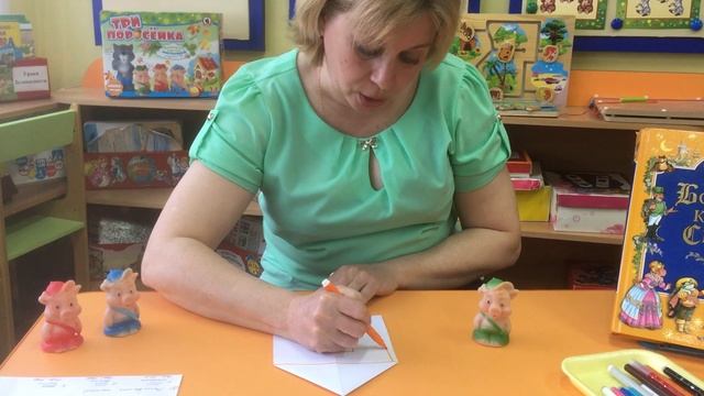 Линейная графика "Домики для трех поросят" смотреть онлайн