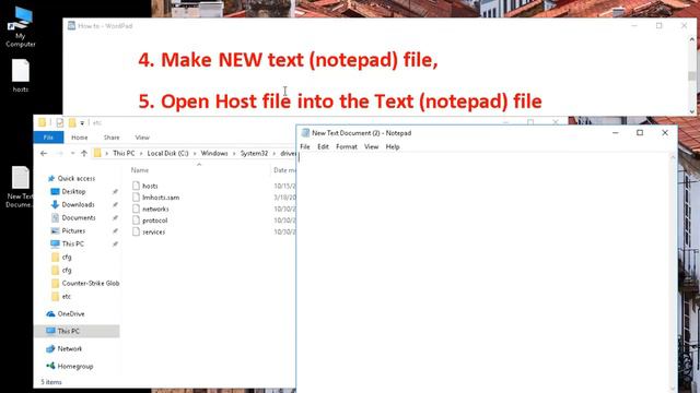 How to edit HOSTS file on windows 10 (Simple Task) смотреть онлайн