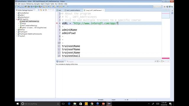 Selenium WebDriver + RobotFramework + Python Programming LIVE Training Day 03 смотреть онлайн