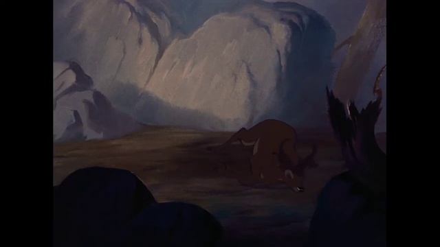 Бэмби застрелили. Бэмби 1942. сцена