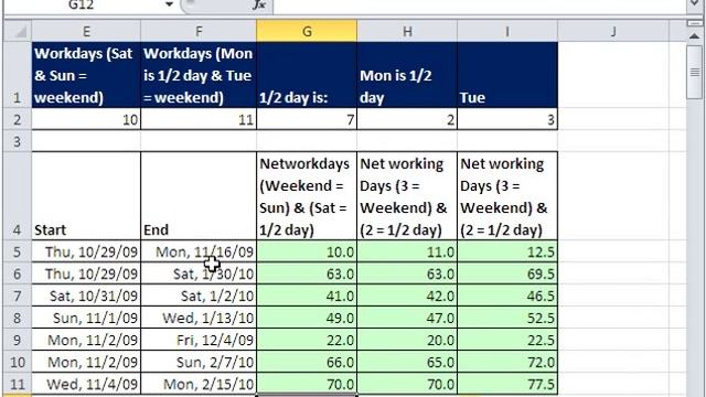 Excel Magic Trick 535: Count Weekdays Including Half Days NETWORKDAYS & NETWORKDAYS.INTL смотреть онлайн