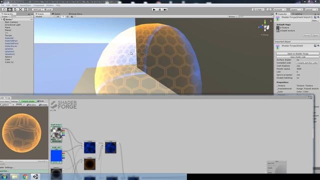 Создание эффекта энергетического щита #2 | Unity 3D смотреть онлайн