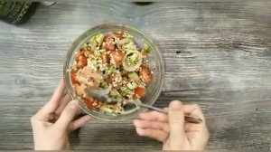 Лучший салат из пророщенной зелёной гречки