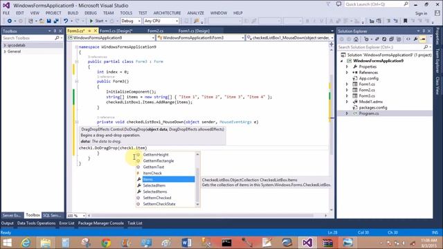 Drag and Drop Operation in windows form c# смотреть онлайн
