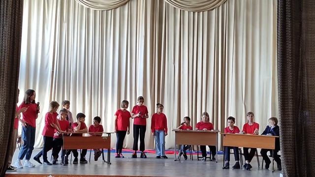 Посвящение в пятиклассники. Визитка класса смотреть онлайн