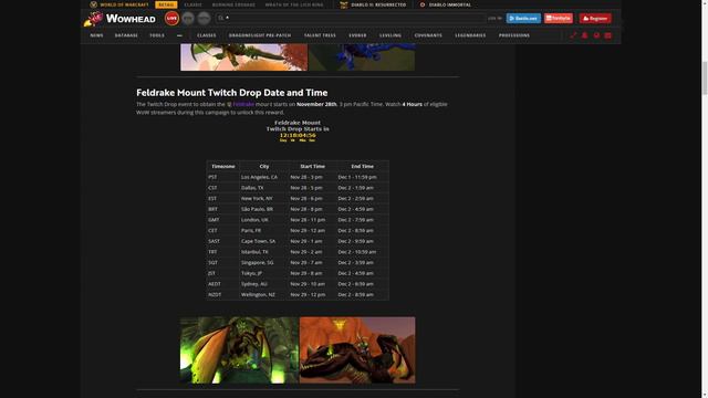WoW Dragonflight - Twitch Drop Schedule Dates and Times For Rewards Pet's,Toy,Mount, смотреть онлайн