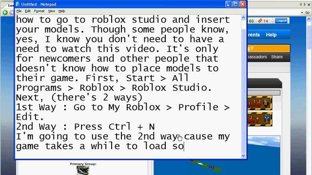 Roblox how to insert models 2012 смотреть онлайн