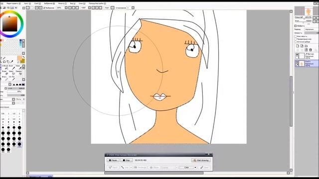 РИСУЕМ В PAINT TOOL SAI №1 смотреть онлайн