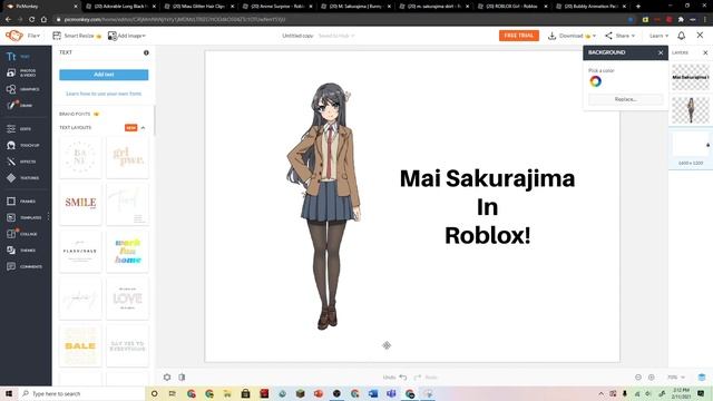 How To Become Mai Sakurajima From Rascal Does Not Dream of Bunny Girl Senpai In Roblox! смотреть онлайн