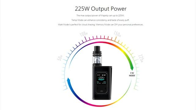 Smok Majesty 225W Carbon Fiber Kit смотреть онлайн