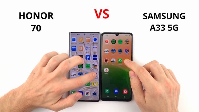 Honor 70 vs Samsung A33 5G | SPEED TEST смотреть онлайн
