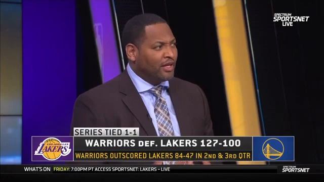 Inside The NBA crew react Warriors DESTROY Lakers 127-100 in Game 2, series tied 1-1 #tntsports #nb смотреть онлайн