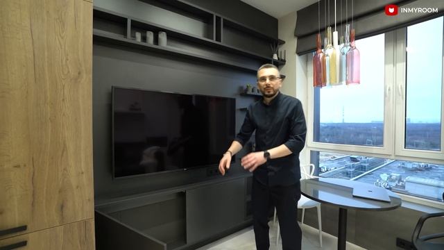 ?КРОХОТНАЯ студия 27м², удалось разместить все! Так КРУТО все придумали, просто БОМБА! #IMR250 смотреть онлайн
