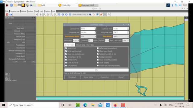 OpenPlotter - GRIB Files смотреть онлайн