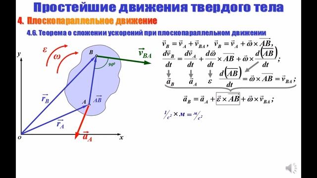 Лекция 09 Плоскопараллельное движение смотреть онлайн
