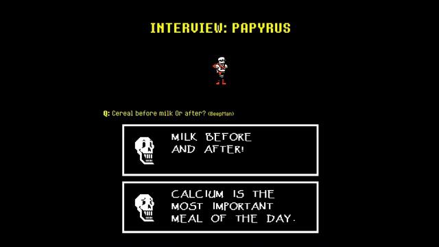 An Interview with Undertale's Papyrus смотреть онлайн