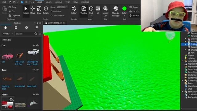 Как 8-летний я Миша делаю свою карту в Роблокс студио | Roblox Studio смотреть онлайн
