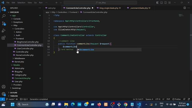 laravel class24 like system add count in comment смотреть онлайн