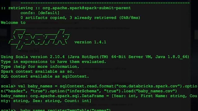 spark sql with csv input source смотреть онлайн