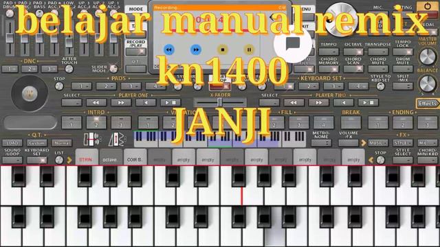 belajar manual remix kn1400 janji - evie tamala смотреть онлайн