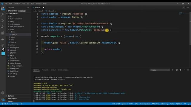 Cloud Native Node JS - Health Checks смотреть онлайн