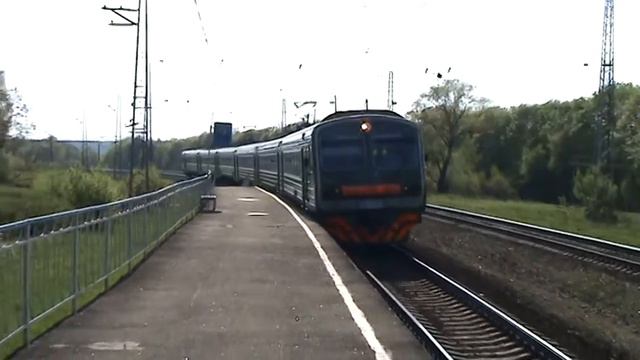 Электропоезд ЭД4М-0038 платформа Сляднево смотреть онлайн